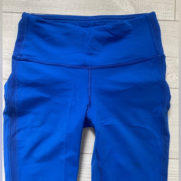 Lululemon Hit it 21" Crop Legging Cerulean Blue Women’s SZ 4 - Picture 5 of 9